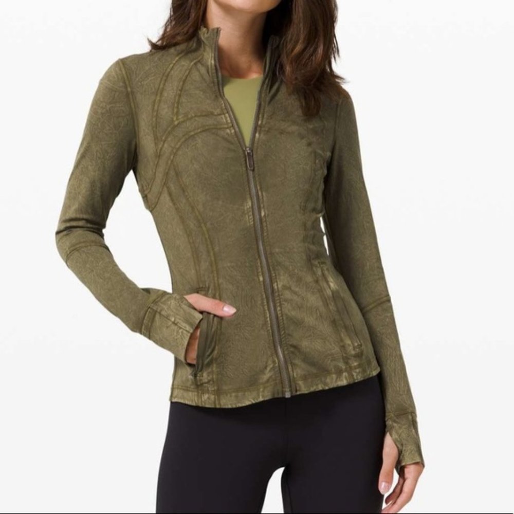 NEW Lululemon Define Jacket - Ice Wash Moss Green